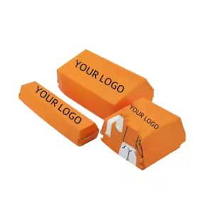 Eco-Friendly Clamshell Burger Box with Customized Design and Logo