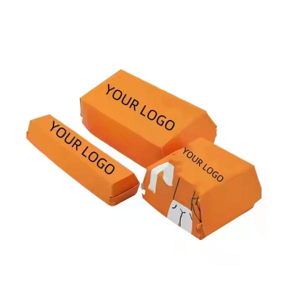 Buy Eco-Friendly Clamshell Burger Box with Customized Design and Logo at wholesale prices