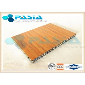 Quality Bamboo Veneer Composite Aluminum Faced Panels Soundproof Antirust for sale