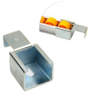 28mm Roller Track Hardware Sliding Lean Pipe Clamp Joints Device