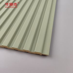Wholesale laminated wpc wall panel green and white pvc panel and wpc board
