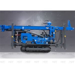Geotechnical Diamond Hydraulic Crawler Drilling Rig Blue Color