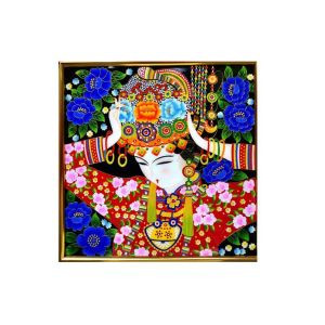 Rectangular National Characteristics Metal Murals Wall Decoration