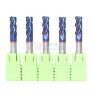 Solid Carbide Corner Radius Mill 6R0.2 4 Flutes High Hardness HRC65