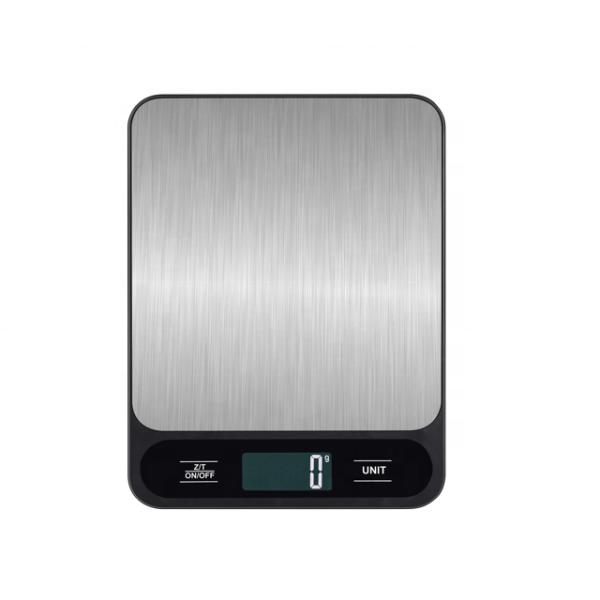 CE ROHS FCC Certified Kitchen Scale Accurate Food Diet Weighing 5kg 10kg Stainless Steel Balance Scale with Scale Tray