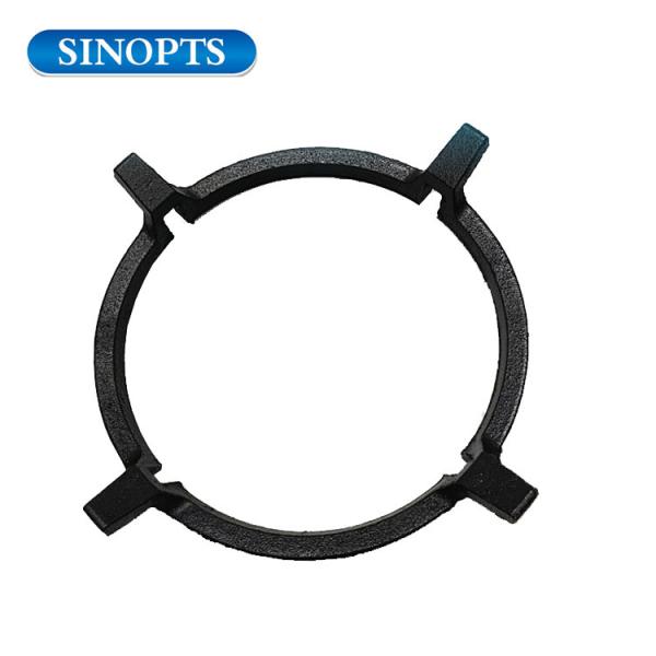 Sinopts Round Black Cast Iron Pan Support for Kitchen