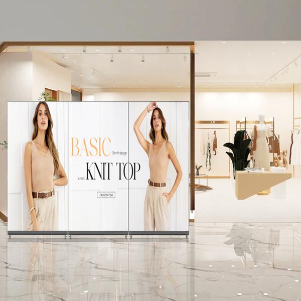 Full Screen 75''85''98' Moveable Vertical Digital Signage LCD Advertising Player