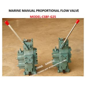 MANUAL PROPORTIONAL COMPOSITE VALVE CSBF-M-G25 FOR WINDLASS AND MANUAL