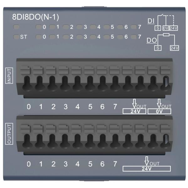 Buy Decowell Automatic Control Multifunctional Modules 8DI8DO Integrated PLC IO Module at wholesale prices