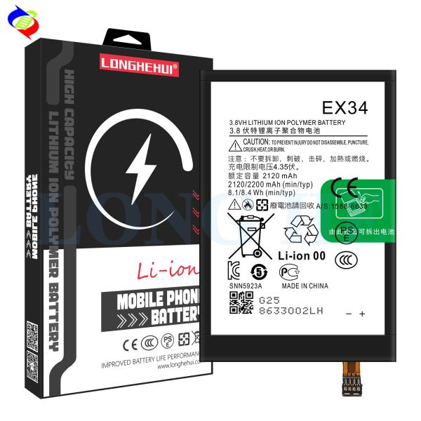 Stock Rechargeable Batteries 2200mAh EX34 Mobile Phone Battery for Motorola MOTO X