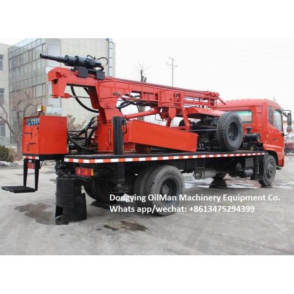 350 Meter Truck Mounted Mobile Water Well Drilling Rig Borehole Drilling Machine DTH And Mud Drilling