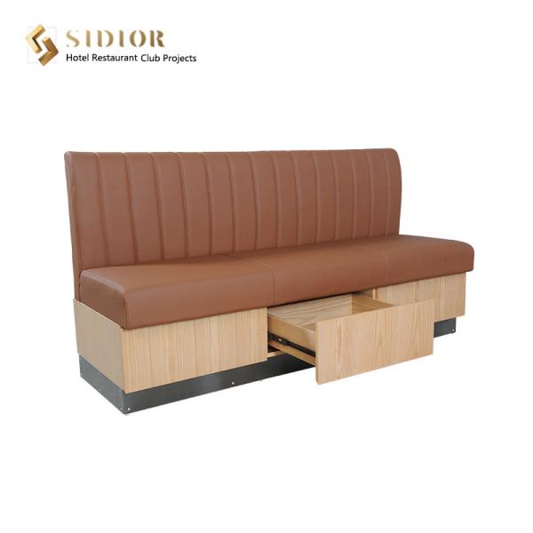 High Quality Couch Sofa, Club Booth Sofa, Restaurant Couch, Hotel Booth, PU Leather Upholstery, High Density Foam