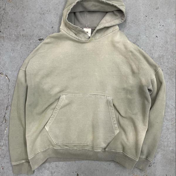 High Quality Plain Fleece Custom Blank Acid Washed Hoodie and Sweat Raw Hem Shorts Stone Sun Faded Two Piece Set Short Tracksuit