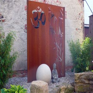 Pre Rusted Metal Garden Products Corten Steel Decorative Panels Custom Made