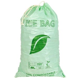 1.5mil Ice Poly Packaging Bag Biodegradable Compostable Storage Use Low MOQ
