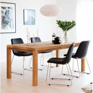 Wooden Dining Table with Modern Design and Eco-friendly Materials