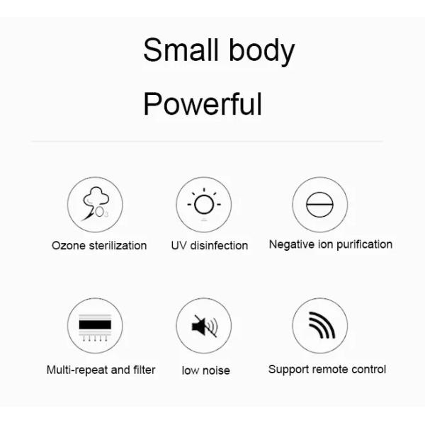 uvc 120W wired white hepa air freshener cleaner Air Purification Machine