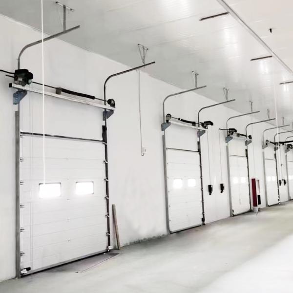 Galvanized Iron Insulated Sectional Door Height 500mm With Chain Hoist Anti Break