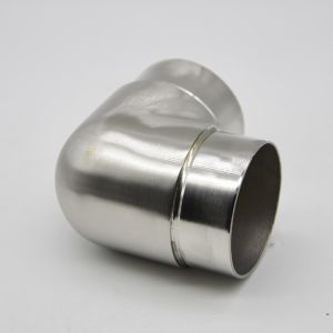 China Stainless steel tube connector 90 degree, material SS304, finishing satin or mirror, for tube 50.8mm on sale
