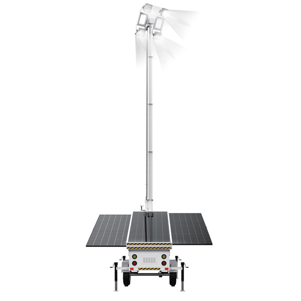 Buy Portable Solar Light Tower With 400W LED Lamps 3*460W Solar Panel For Mine Lighting at wholesale prices