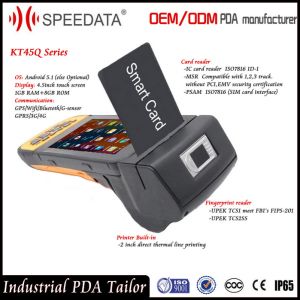 Android Data Collection Device Portable PDA Thermal Printer with Barcode Scanner
