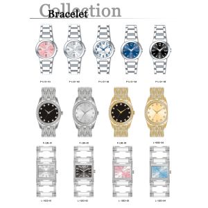 Fashion Watch, Italian leather wristband PVD rose gold case and black bezel