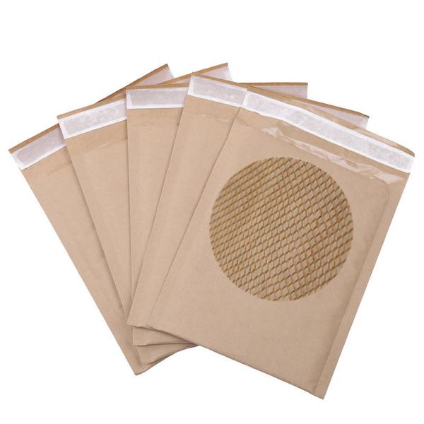 Buy Recyclable Kraft Honeycomb Paper Padded Mailers Self Adhensive Tape at wholesale prices