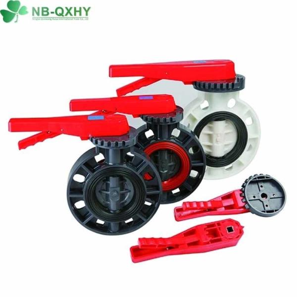Normal Temperature and Low Pressure Industrial Plastic PVC Butterfly Valve with