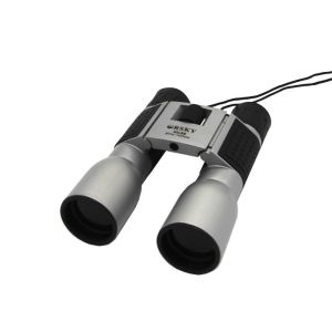 Folding Lightweight Travel Binoculars With Neck Strap , High Powered 12x32