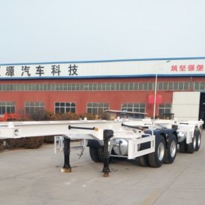 20ft Skeletal Superlink Tandem Semi Trailers Bi-train Trailer with Electric 24V