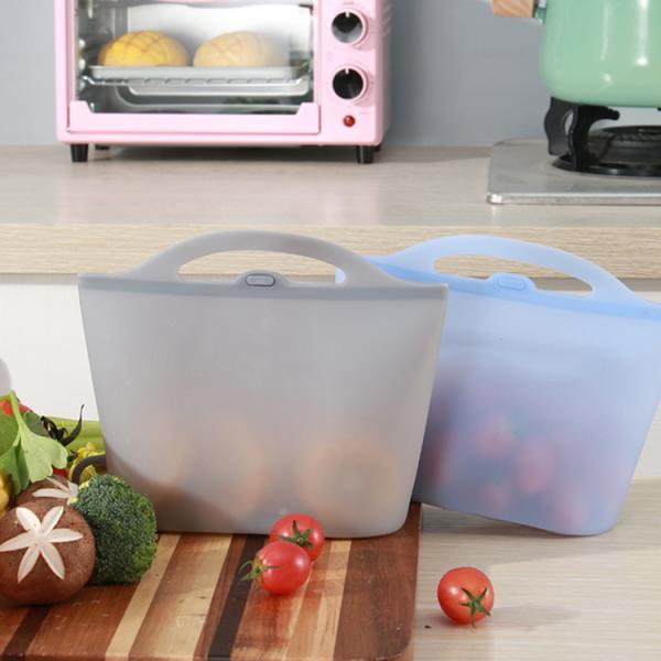 1500ml Fruits Reusable Silicone Food Storage Bags Sustainable Multi Colors