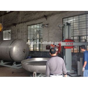 Stainless steel buffing machine for dish head