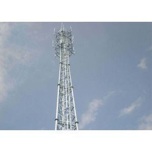 Communication Tubular Steel Tower 470 - 630 Mpa Tension Strength ASTM Standard