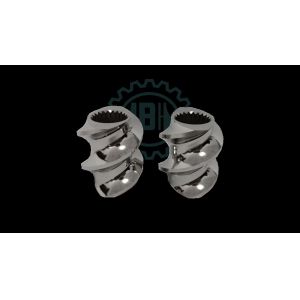 Quality 6542 Material Rectangle Spline Extruder Screw Elements For Plastic Machine for sale