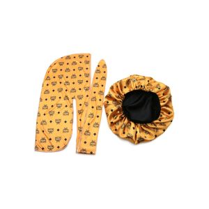 Fashion Custom Designer Bonnet Headband Headscarf Set