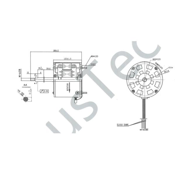 trusTec AC 90W Fan Motor - YDK Air Conditioner Fan Motor