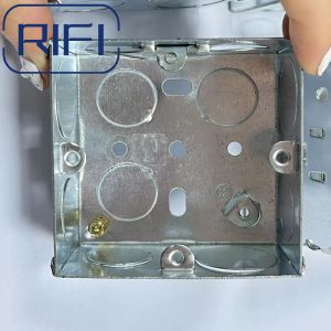 20mm 25mm 2 Gang Gi Box Electrical Junction Switch Box Outlet Socket Box