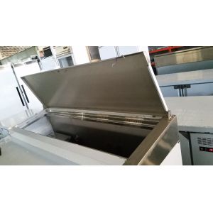 Commercial Refrigerated Pizza Prep Table Ventilation Cooling Stainless Steel