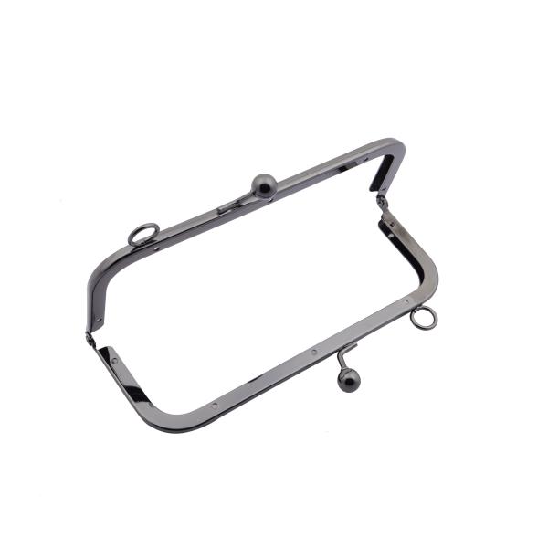 Buy Factory direct selling metal wallet frame ,175*65mm gunmetal metal frame for purse at wholesale prices