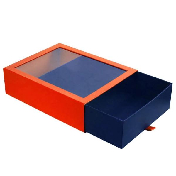 Buy Thin Rectangle Slid Gift Packaging Boxes With Paperboard Liner at wholesale prices