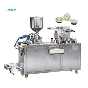 Automatic Honey Liquid Blister Packing Machine With 2 Nozzles Filling Heads DPP