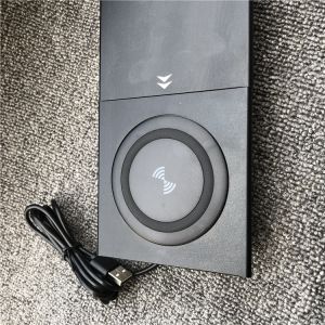 Embedded conference table power outlet mobile phone wireless charging multimedia