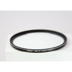 72mm Camera Lens UV Filter With Outer Frame Silver Linear Plating For DSLR