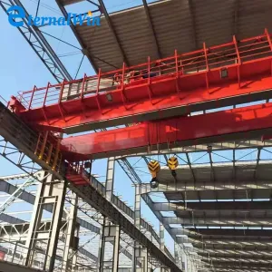 Customized Speed Single Girder Electric Overhead Crane With Pendent Control