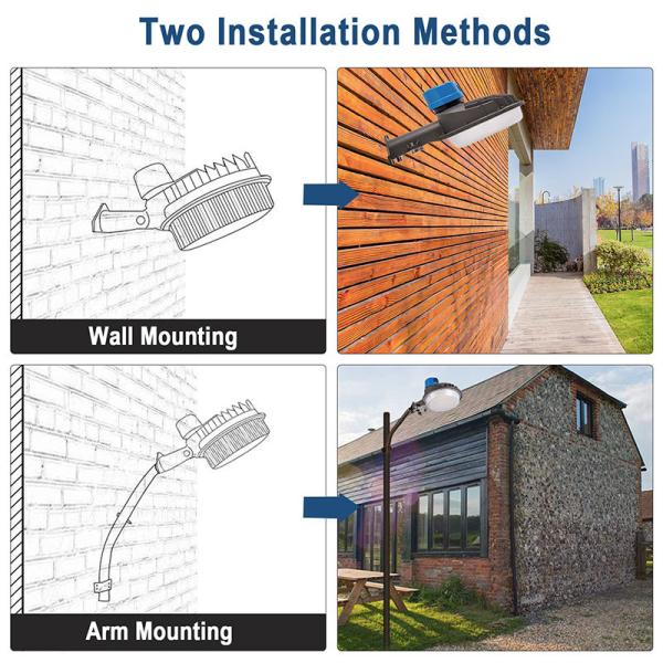 6500K LED Barn Lights Exterior Dusk To Dawn Waterproof IP65 130LM/W