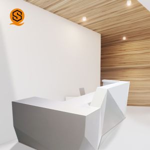 High Grade White Solid Surface Salon Hotel Reception Desks