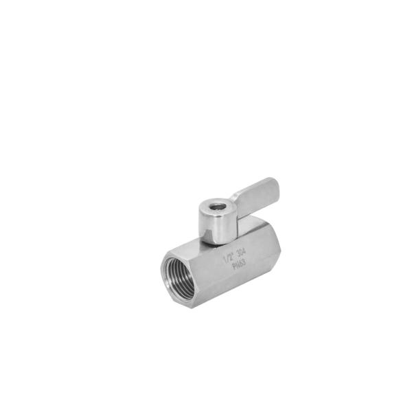 304/316 Stainless Steel Female Mini Ball Valve for Water Pipe