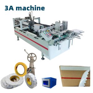 Quality CQT-DSA2 Automatic Wood Double-sided Adhesive Pasting Machine for Duplexing Box Gluing for sale