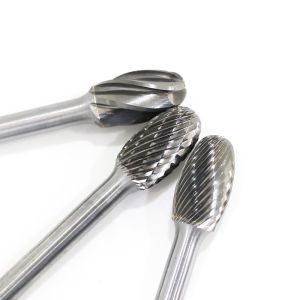 OVAL SHAPE CUTTING TOOLS TUNGSTEN CARBIDE BURRS 6MM SHANK DIAMETER SE-5