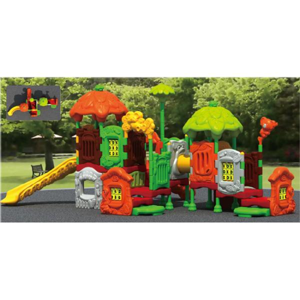 Plastic Kids Outdoor Adventure Playgrounds Toy , Outdoor Playground Toys For Residential Area